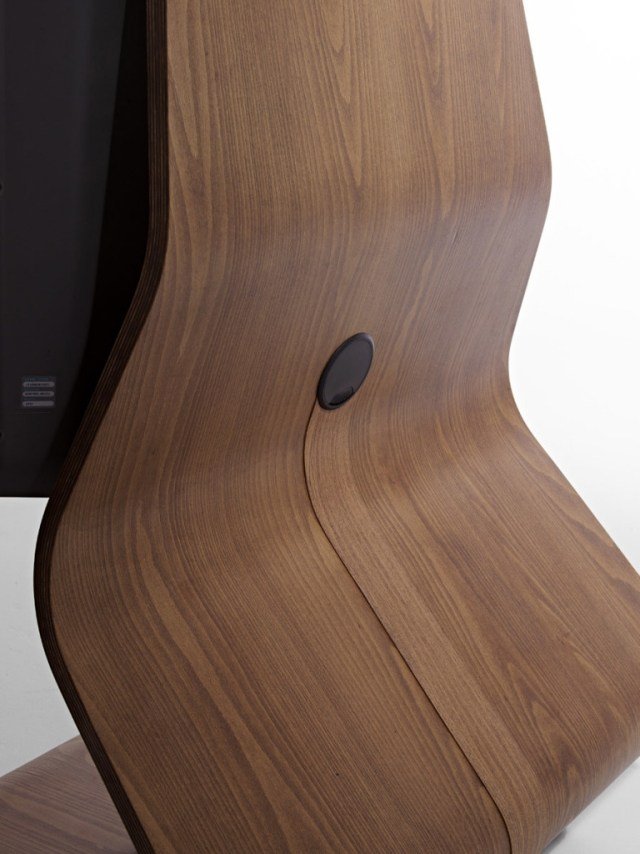 Stojan na televízor LCD-preglejkový dizajn-moderný televízny nábytok stojan na LCD televízor-preglejkový dizajn-moderná televízna skrinka z tmavého dreva