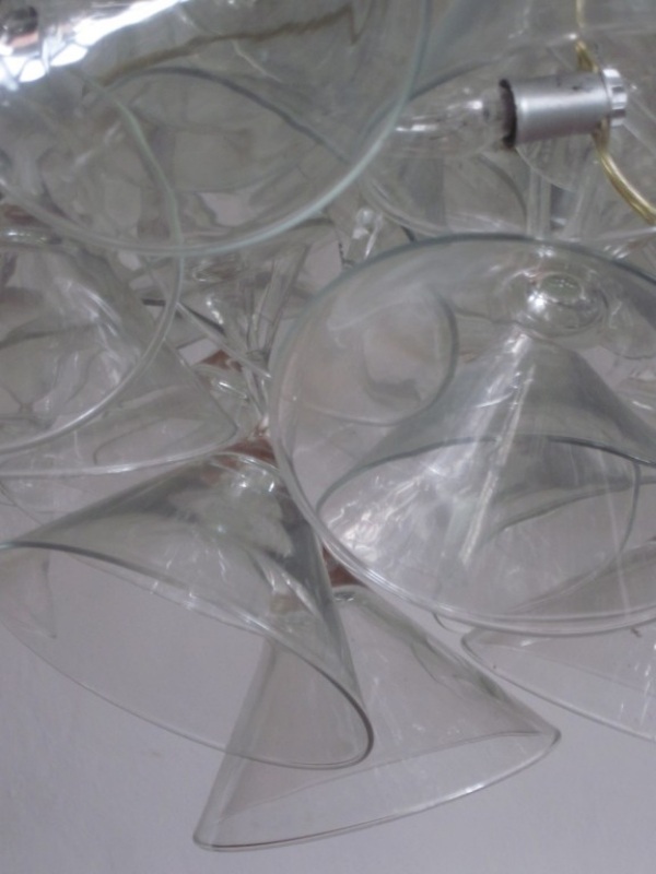 Lustrové sklo dotykového dizajnu Touch Design Studio Luster Glass Martini