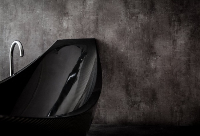 Kúpeľňa Vaňa Moderný nábytok-Nábytok Inovatívne materiály Omietka na stenu