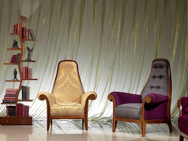 Retro policový systém nábytku Carpanelli Retro policový systém policového nábytku Carpanelli z masívneho dreva Integrované svetlo