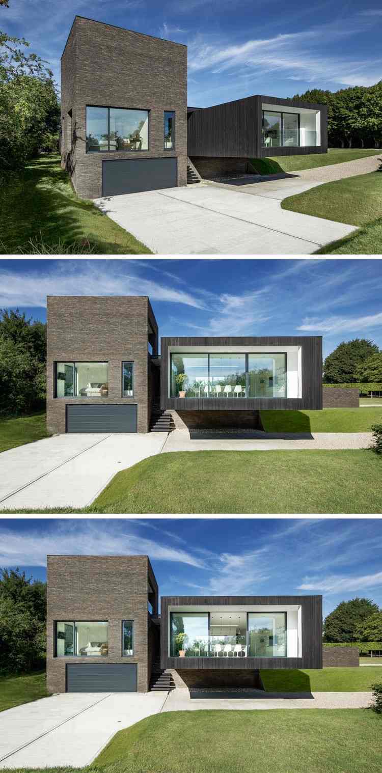 Vyčnievajúci komponent nad príjazdovou cestou, kuchyňa-jedálenský kút