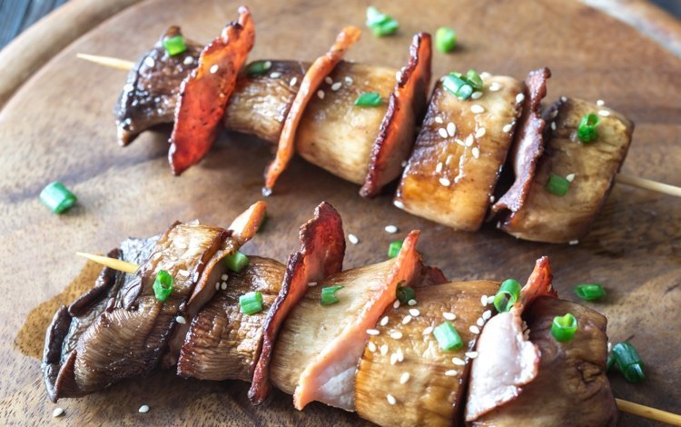 Grilovanie hlivy na ražni Pokyny