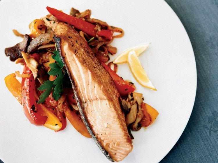 Recept na ustrice a ryby s lososom a zeleninou