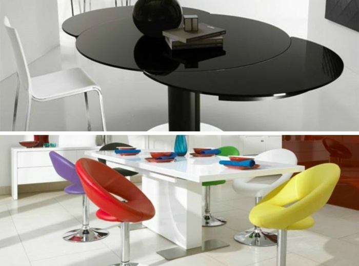 so sklenenými doskami v čiernej farbe alebo z plastu