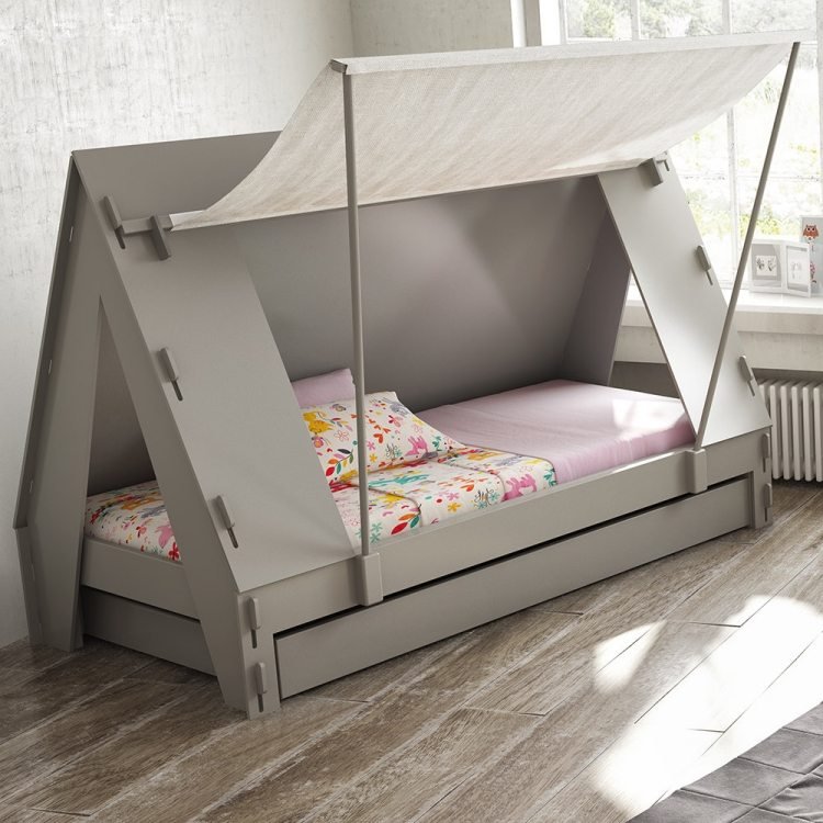 rozkladací-detský-stan-strecha-dobrodružstvo-sivý-dizajn-kreatívny-zaujímavý