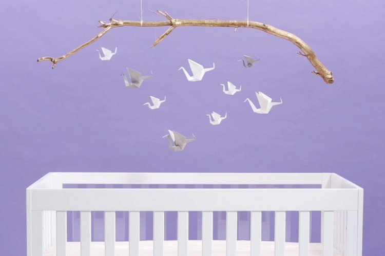 Detský drotár s papierom-návod-biele žeriavy