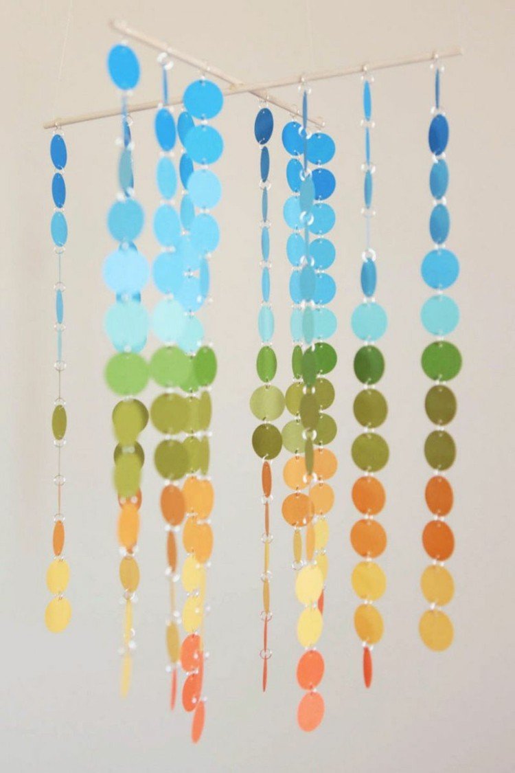 urobte si mobilnými bodkami ombre modrá zelená oranžová