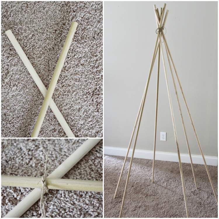 návod na stavbu stanu pre bábätko v štýle boho style