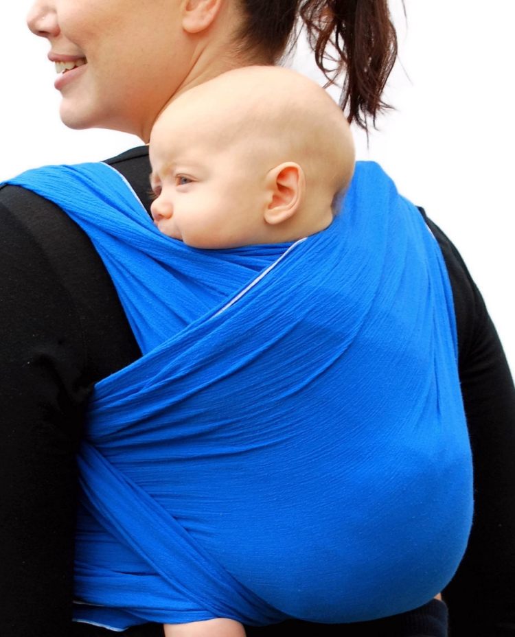 baby-sling-bandáže-nosenie-polohy-späť