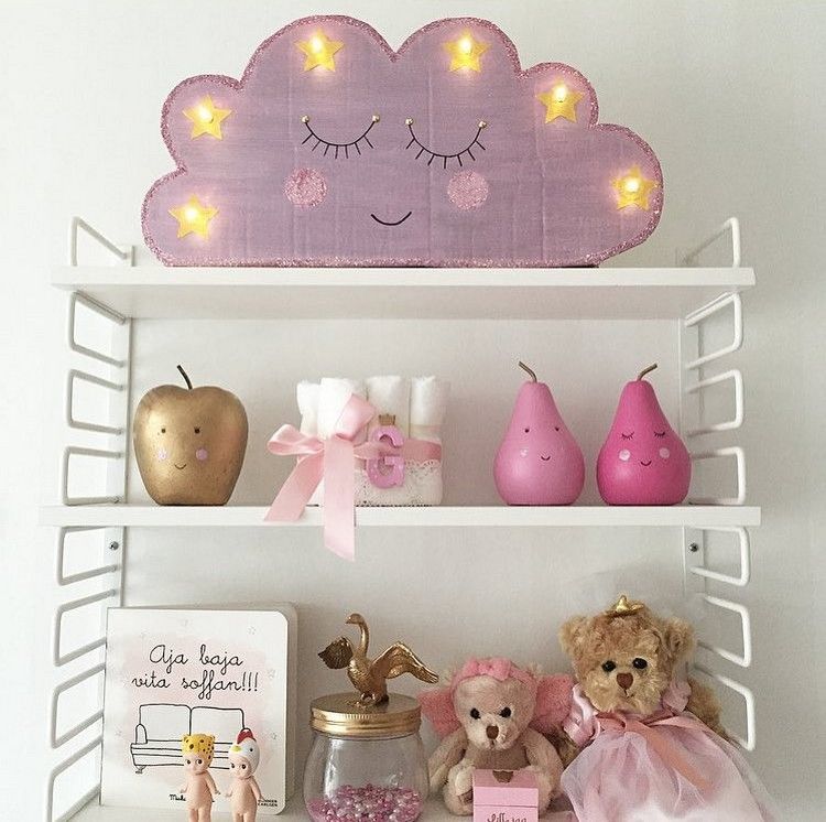 detská izba-dekorácia-oblaky-urob si-lampu-rozprávkové svetlá
