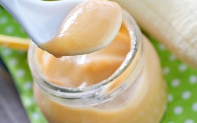 detská kaša-recepty-banán-sladké-jedlo-pyré-príprava