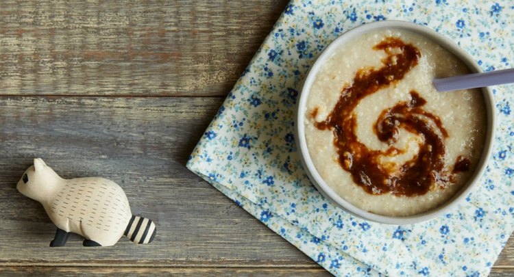 detská kaša-recepty-ovsené vločky-sušené-slivkové-slivkové pyré