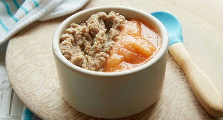 Detská kaša-recepty-kuracie-morčacie-mäso-nápad-zeleninová-porcia