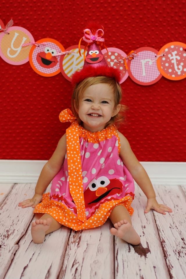 oblečenie pre dieťa dievča narodeninový kostým oranžová ružová elmo baby-oblecenie-dievcatko-narodeninovy-outfit-oranzovo-ruzovo-elmo