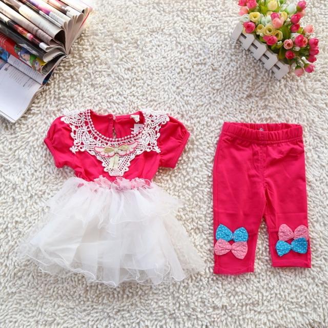 nápady detské oblečenie nohavice šaty malinová ružová nápady-baby-outfit-nohavice-šaty-malina-ružová
