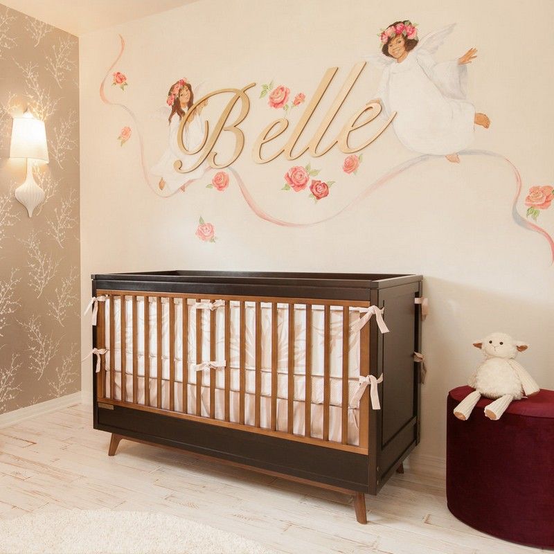 Nábytok do detskej izby-nápady-nápady na maľovanie na stenu