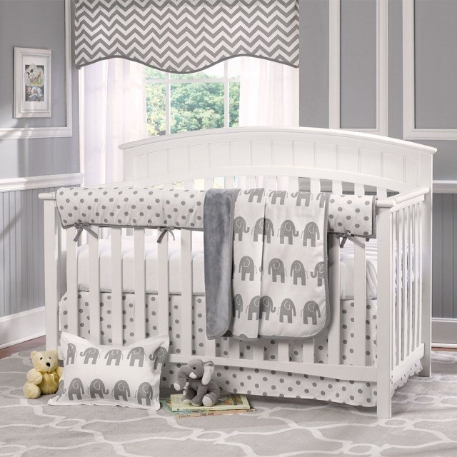 detská izba-nautrálne-motto-slon-farby-bielo-sivá