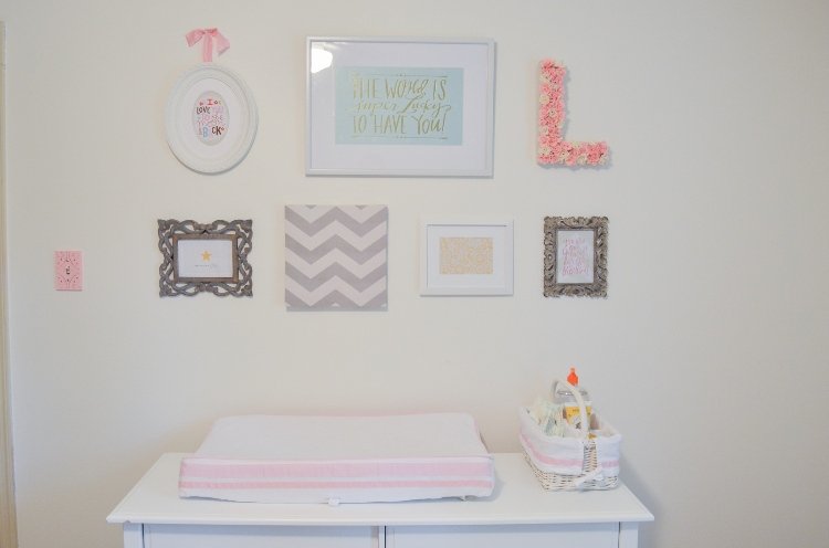 obraz stena nápady pre detskú izbu plagát nástenné umenie monogram