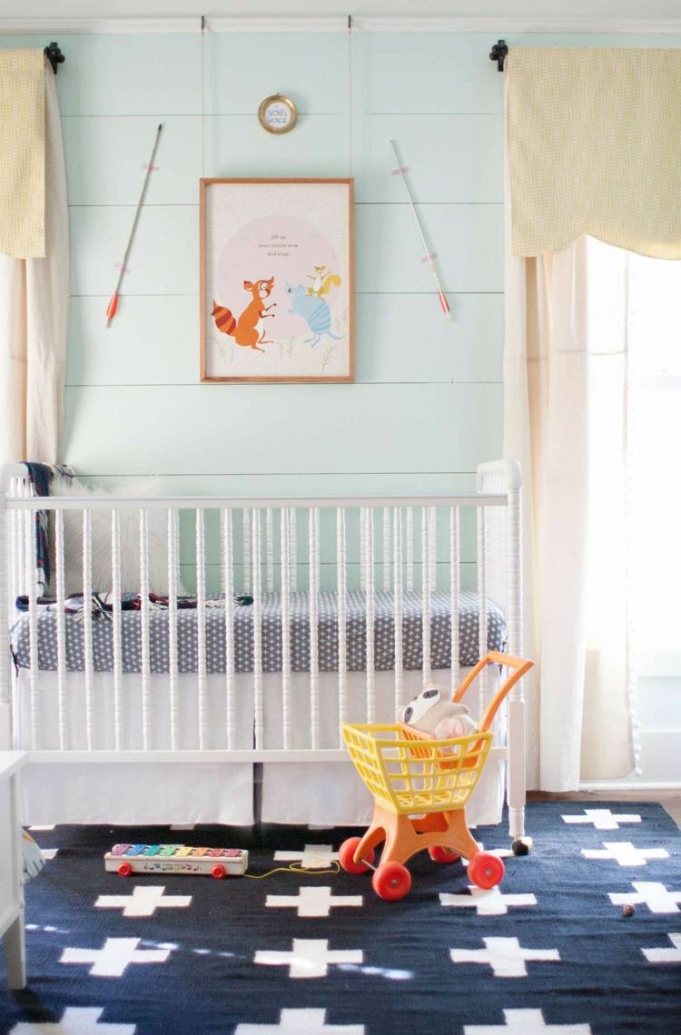 škôlka chlapček žltá mäta sivá modrá biela