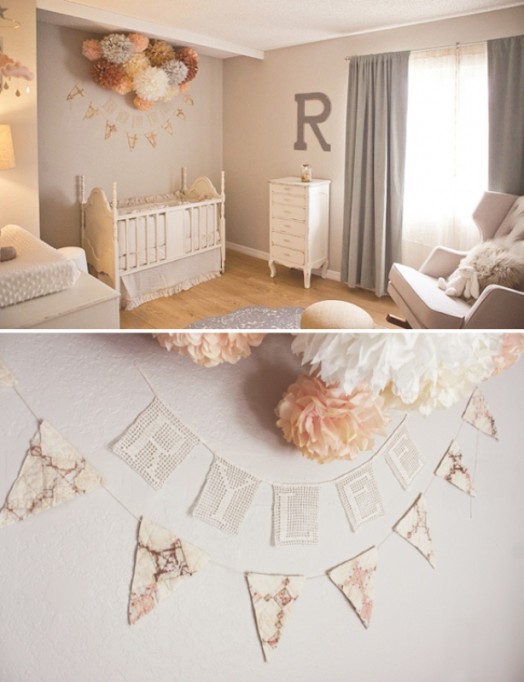 sivá broskyňová výzdoba interiéru miestnosti pre dievčatá sivý a broskyňový interiér dievčenského interiéru