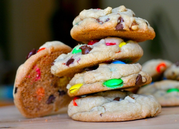 smarties-sušienky-farebné-ovsené vločky