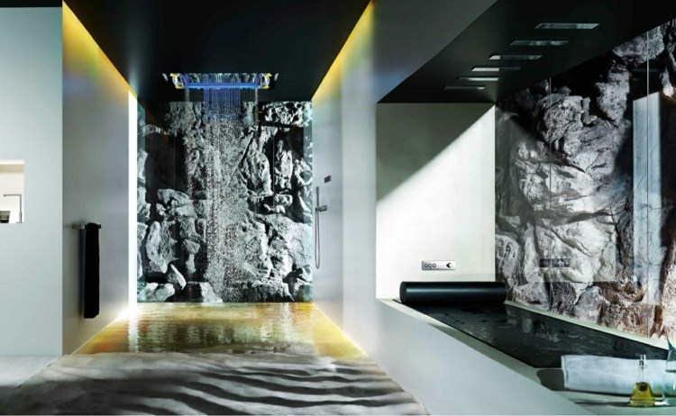 veľká dažďová sprcha otvorená sprcha nápad moderného príslušenstva