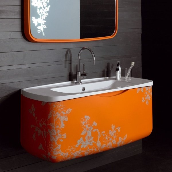 metamorfosi Stocco márnosť jednotka oranžové kvety metamorfosi Stocco toaletný stolík oranžové kvety