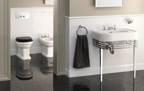 umývadlová súprava DEVON a DEVON stojaca z nehrdzavejúcej ocele umývadlá DEVON et DEVON stojacie nerezové