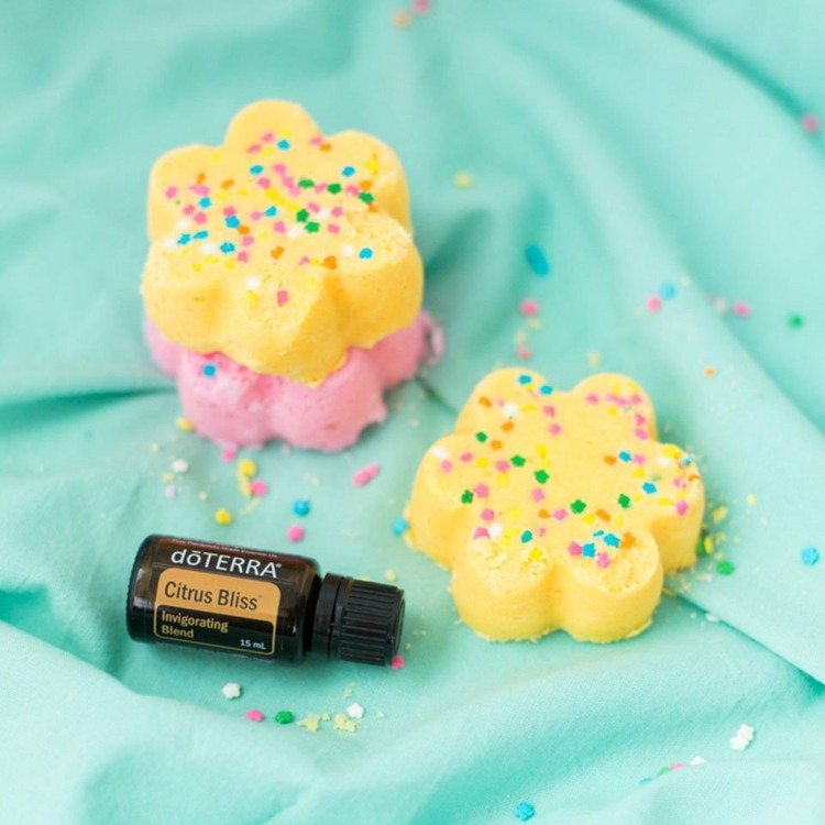 Vyrobte si gule do kúpeľa farebné-tvary-kvety-citrusová vôňa