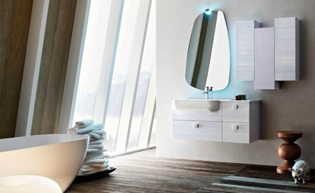 Keramické umývadlo-na stenu-zavesené-na stenu-zrkadlo-v tvare vajíčka-arbi-kúpeľňový nábytok