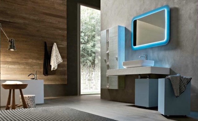 nástenné zrkadlo-zaoblené-hrany-s-led-osvetlením-modré