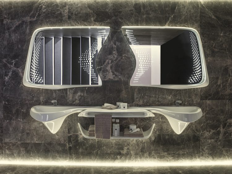 Kúpeľňový dizajn -zaha-hadid-dvojité-umývadlo-organické tvary