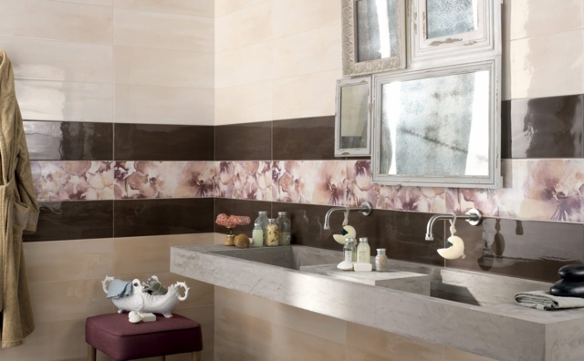 Rám obrazu-strieborná farba-obdĺžnikové-umývadlo