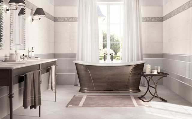 Bronzovo-kovový vzhľad-veľkoformátové dlaždice-formát-s-radmi-vzorov