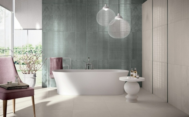 Okrúhle kovové závesné svetlá-ozdobný stôl z mramoru