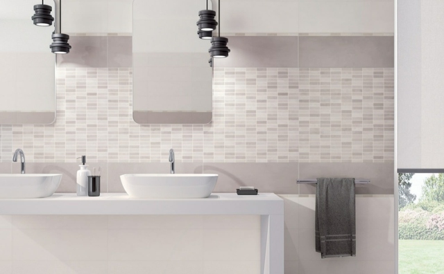 zaoblený drez-svetlo-sivé-tóny-závesná lampa-v-čiernej farbe