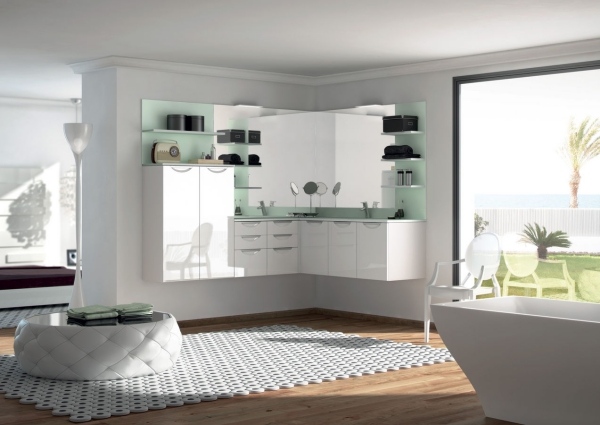 nápady na dizajn kúpeľne moderná kúpeľňa biela mäta zelený roh kúpeľňa moderná kúpeľňa biela mäta zelený roh