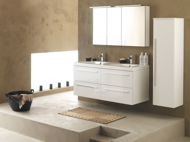 Zrkadlová skrinka do kúpelne-biely-lak-zariadenie HORIZON