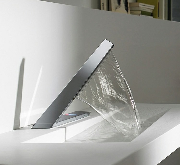 faucet-kúpeľňa-hansa-design-vodný lúč-moderné-umývadlo-biele