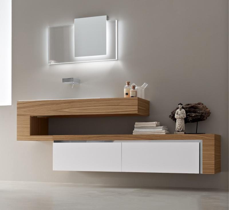 Kúpelňový nábytok-drevo-márnosť-spodná skrinka-biele fronty