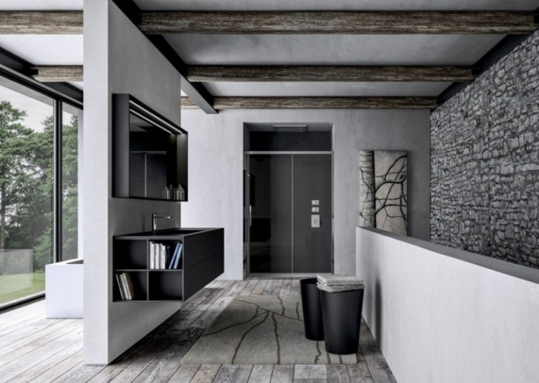 Kúpelňový nábytok-drevo-pomsta-ihličnaté-sivé