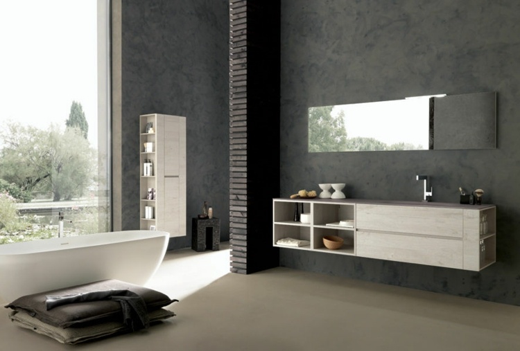 Kúpeľňový nábytok z masívu z prírodného dreva drevený