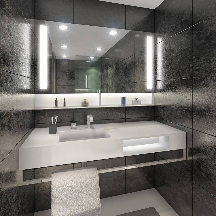 Kúpelňové zrkadlové drezy zviditeľňujú malé kúpeľne