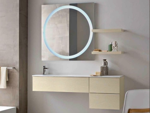 Zrkadlový dizajn-s-LED-technológiou-lakované-umývadlo-skrinka-dub-Bluform