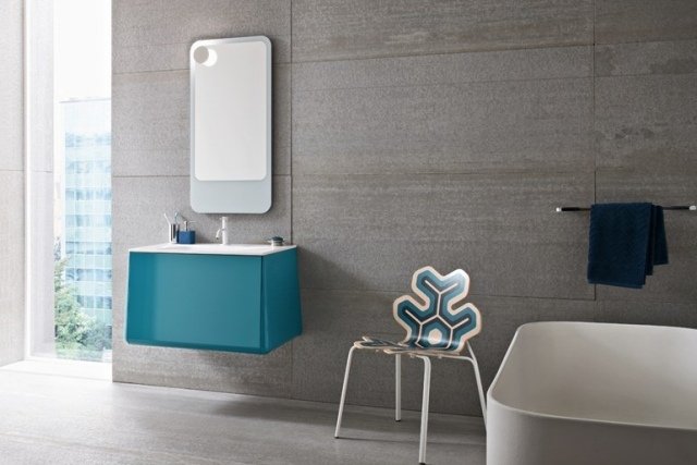 Lak-umývadlová skrinka-Mineralmarmo®-CAMPUS-Bluform-nástenné zrkadlo