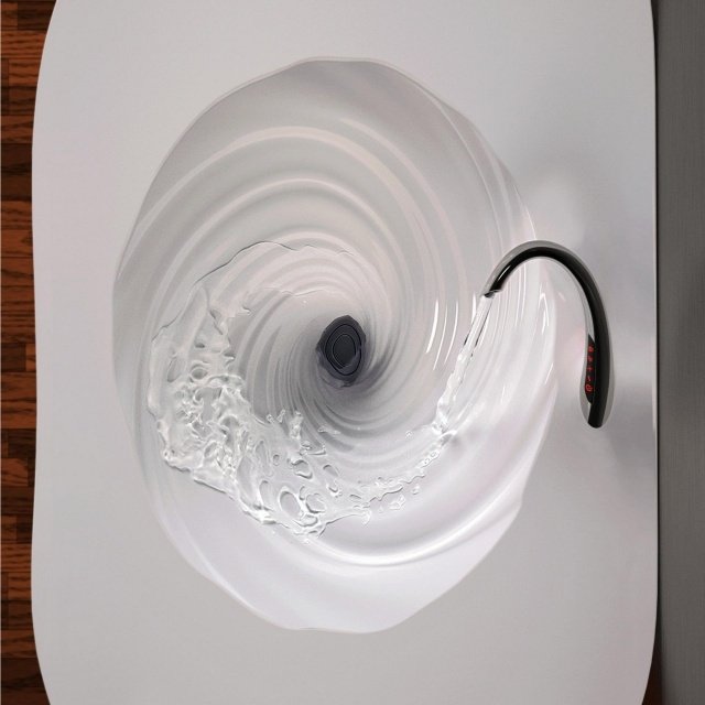 dizajnový drez vírivý tvar vortex dk design Dizajnové umývadlo vortex-form-vortex-dk-design