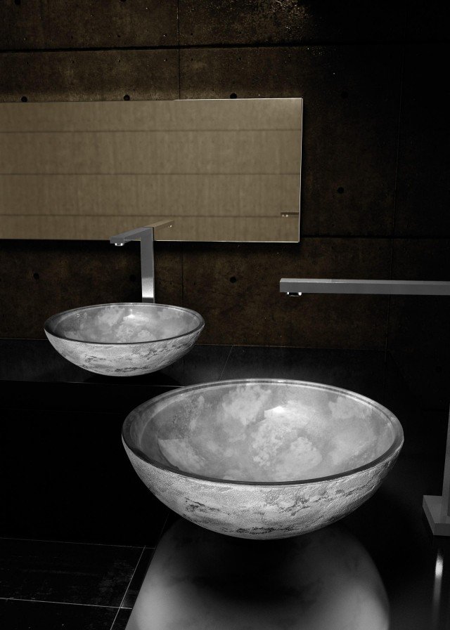 umývadlo na dosku okrúhle moderné Luna sivé sklo design srl Doska-umývadlo-okrúhle-moderné-Luna-sivé-sklo-design-srl