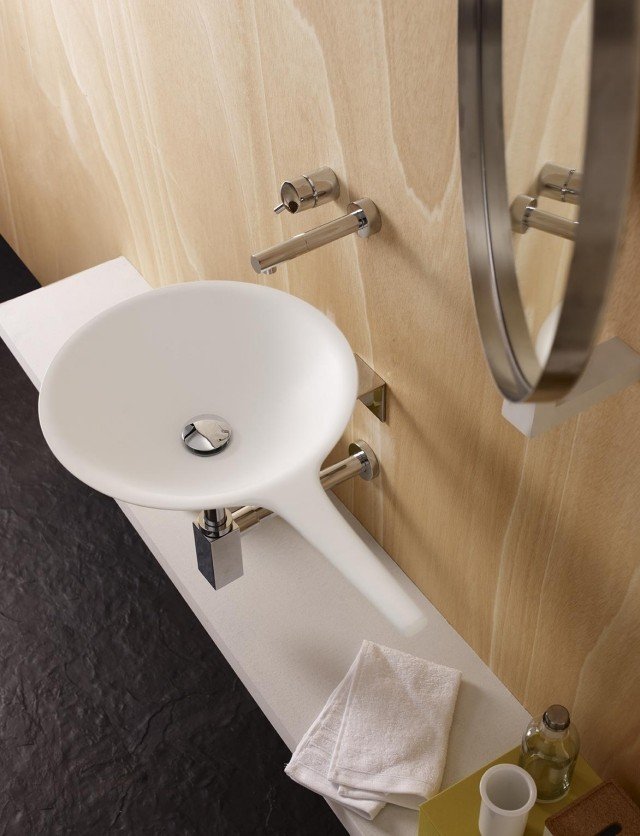 moderné umývadlo biela okrúhla vešiak na uteráky SAJA bathco moderný-umývadlo-biely-okrúhly-držiak na uterák-SAJA-bathco