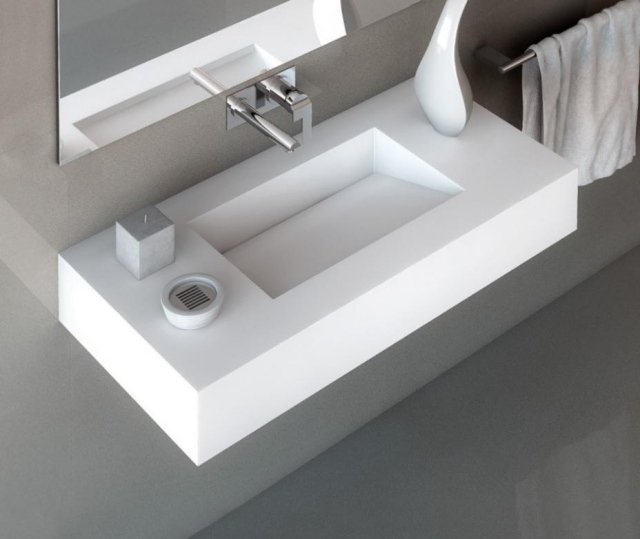 umývadlo biela obdĺžniková šikmá plocha armónsky silestone umývadlo-biela-obdĺžniková-naklonená-plocha-armónsko-silestone