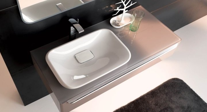 Nakupujte kúpeľňový nábytok online s vstavaným umývadlom emero-Keramag-myDay